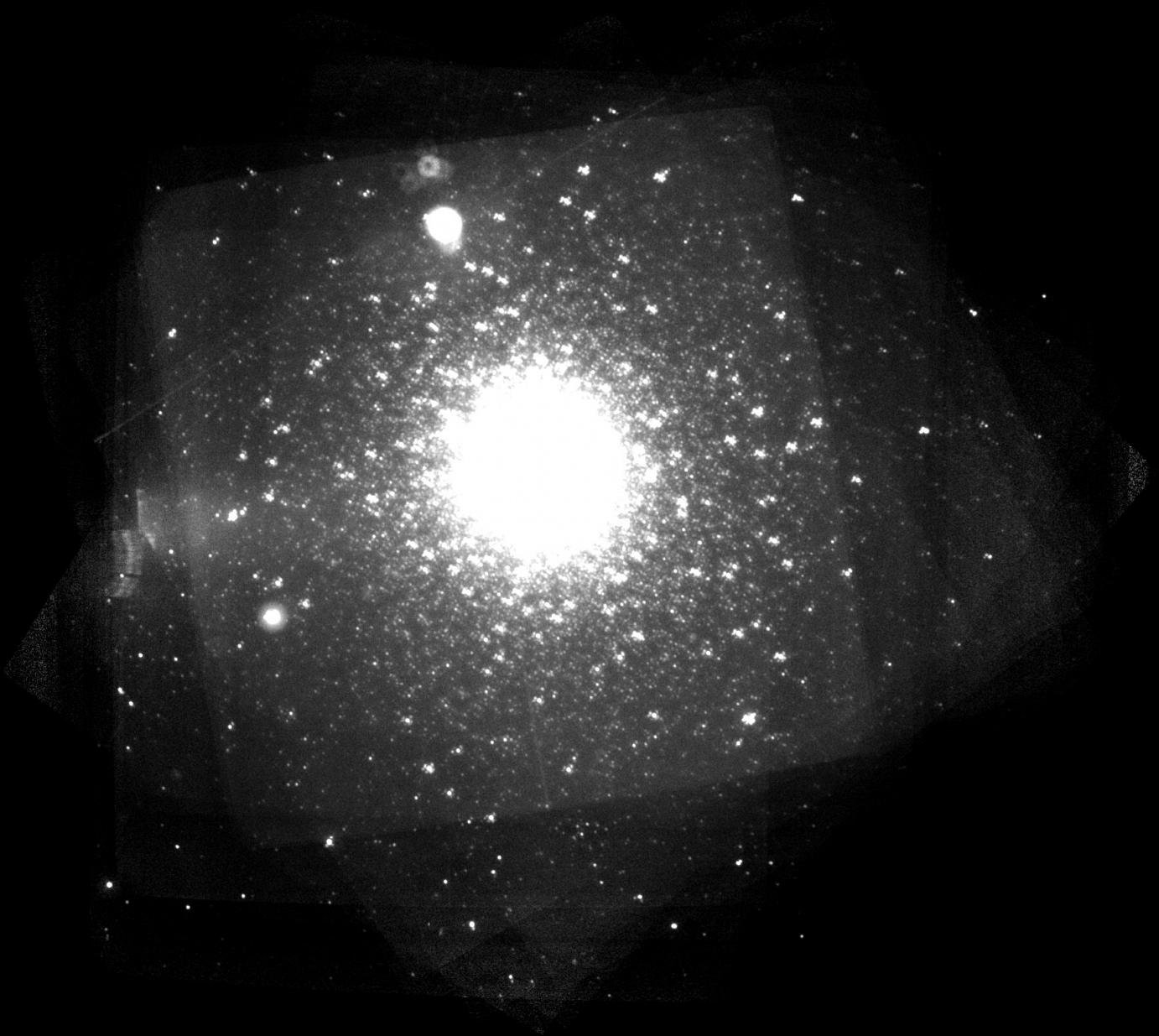 Uncorrected mosaic of Messier 15