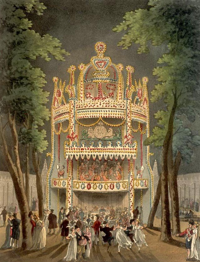 Vauxhall Gardens, from the Microcosm of London, 1810